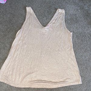 NWOT Lilly Pulitzer Metallic Tank Top, Sz XL